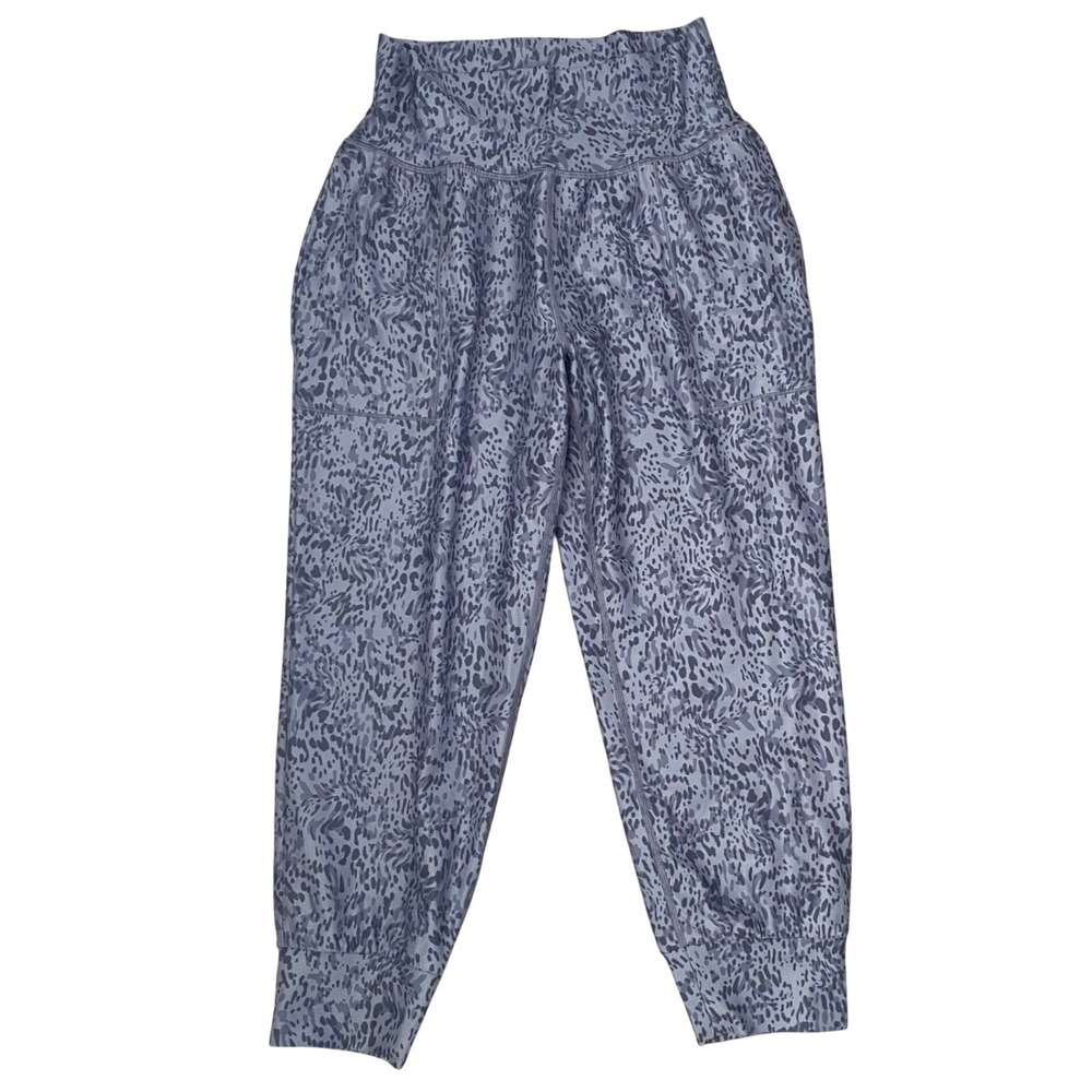 Athleta Salutation Printed Crop Jogger Women's S Tempest Violet High Rise